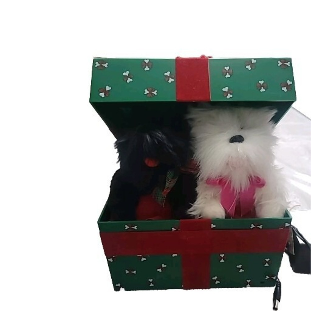 Mr. Christmas Caroling Puppies Target Exclusive Music Box Holiday Present Dogs